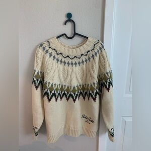Nordic knit pullover sweater